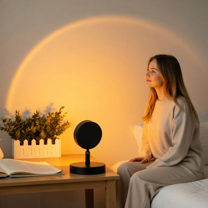 Sunset Projection Lamp for Ambient Room Lighting