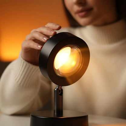 Sunset Projection Lamp for Ambient Room Lighting