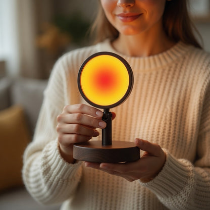 Sunset Projection Lamp for Ambient Room Lighting
