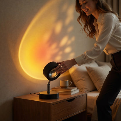Sunset Projection Lamp for Ambient Room Lighting